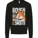 Rough Collie Inside All Smooth Funny Mens Sweatshirt Jumper Black