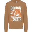 Rough Collie Inside All Smooth Funny Mens Sweatshirt Jumper Caramel Latte