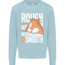 Rough Collie Inside All Smooth Funny Mens Sweatshirt Jumper Light Blue