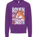 Rough Collie Inside All Smooth Funny Mens Sweatshirt Jumper Purple
