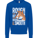 Rough Collie Inside All Smooth Funny Mens Sweatshirt Jumper Royal Blue