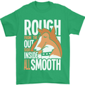 Rough Collie Inside All Smooth Funny Mens T-Shirt Cotton Gildan Irish Green