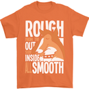 Rough Collie Inside All Smooth Funny Mens T-Shirt Cotton Gildan Orange