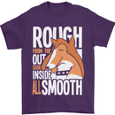 Rough Collie Inside All Smooth Funny Mens T-Shirt Cotton Gildan Purple