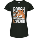 Rough Collie Inside All Smooth Funny Womens Petite Cut T-Shirt Black