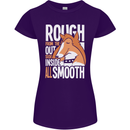 Rough Collie Inside All Smooth Funny Womens Petite Cut T-Shirt Purple