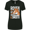 Rough Collie Inside All Smooth Funny Womens Wider Cut T-Shirt Black
