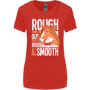 Rough Collie Inside All Smooth Funny Womens Wider Cut T-Shirt Red