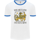 Bird Watching Goes Both Ways Funny Mens Ringer T-Shirt White/Royal Blue