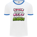 Not Having Kids the Dog is Allergic Funny Mens Ringer T-Shirt White/Royal Blue