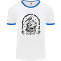 Capybara Appreciation Day Mens White Ringer T-Shirt White/Royal Blue