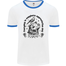 Capybara Appreciation Day Mens White Ringer T-Shirt White/Royal Blue