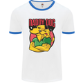 Daddy Dog Fathers Day Mens Ringer T-Shirt White/Royal Blue