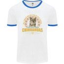 A Chihuahua Dog Mens Ringer T-Shirt White/Royal Blue