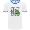 Gardening Fucculent Funny Plant Botanist Mens White Ringer T-Shirt White/Royal Blue