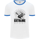 Parkour Free Running the Art of Movement Mens White Ringer T-Shirt White/Royal Blue