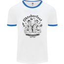 Oktoberfest Its Beer Season Mens Ringer T-Shirt White/Royal Blue