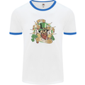 St. Patrick's Day of the Beer Funny Irish Mens White Ringer T-Shirt White/Royal Blue