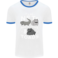 NFT Newts Frogs Toads Mens Ringer T-Shirt White/Royal Blue