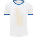 A Tuba Musical Instruments Brass Band Mens White Ringer T-Shirt White/Royal Blue