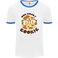 A Smart Cookie Funny Food Nerd Geek Maths Mens White Ringer T-Shirt White/Royal Blue