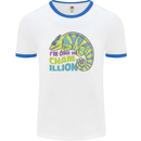 Im One in a Chamillion Funny Chameleon Mens Ringer T-Shirt White/Royal Blue