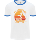 Funny Rock Climbing Climber Mens White Ringer T-Shirt White/Royal Blue
