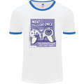 Antisocial Gamer Gaming Funny Graphics Mens White Ringer T-Shirt White/Royal Blue