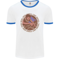 Mechanic Real Men Smell Like Diesel Mens White Ringer T-Shirt White/Royal Blue