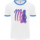 Virgo Woman Star Sign Astrological Zodiac Mens Ringer T-Shirt White/Royal Blue