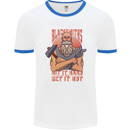 Funny Blacksmith Quote Mens Ringer T-Shirt White/Royal Blue