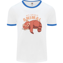 Red Panda My Spirit Animal Mens White Ringer T-Shirt White/Royal Blue