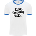 Grandparents Day Best Grandpa Ever Mens Ringer T-Shirt White/Royal Blue