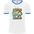 Fishing Legend Funny Fisherman Mens White Ringer T-Shirt White/Royal Blue