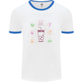 Detox Juice Hangover Cure Healthy Mens White Ringer T-Shirt White/Royal Blue
