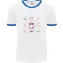 Detox Juice Hangover Cure Healthy Mens White Ringer T-Shirt White/Royal Blue