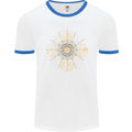 Celestial Elements Astrology Star Sign Mens White Ringer T-Shirt White/Royal Blue