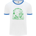 Climate Change Keep the Planet Clean Mens Ringer T-Shirt White/Royal Blue