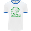 Climate Change Keep the Planet Clean Mens Ringer T-Shirt White/Royal Blue