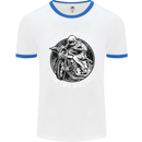 Life Is Better On Two Wheels Mens White Ringer T-Shirt White/Royal Blue