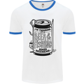 I'm Thinking Beer & Fishing Weekend Funny Mens White Ringer T-Shirt White/Royal Blue