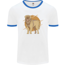 A Leonberger Dog Mens Ringer T-Shirt White/Royal Blue