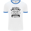 Awesome Chef Looks Like Funny Cooking Mens White Ringer T-Shirt White/Royal Blue