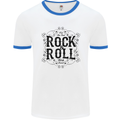 New Soul Rock n Roll Mens Ringer T-Shirt White/Royal Blue