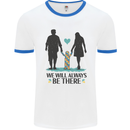 Autism We Will Always Be There Autistic Mens White Ringer T-Shirt White/Royal Blue