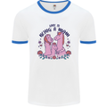 Love is Being a Mom Funny Horse Mens White Ringer T-Shirt White/Royal Blue