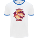 Dinosaur Expert Mens Ringer T-Shirt White/Royal Blue
