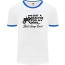 Tractor for My Wife Best Swap Ever Farming Mens White Ringer T-Shirt White/Royal Blue