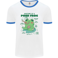 Anatomy of a Frog Funny Mens Ringer T-Shirt White/Royal Blue
