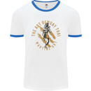 The Art of Muay Thai MMA Mixed Martial Arts Mens White Ringer T-Shirt White/Royal Blue